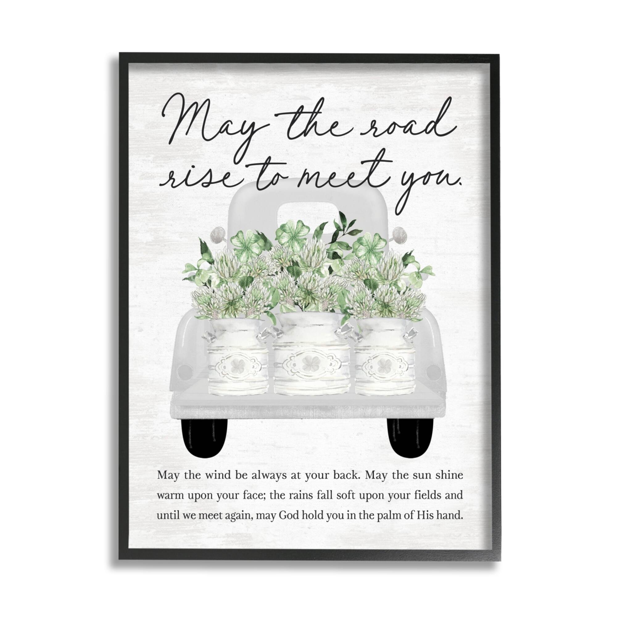 Stupell Industries Country Irish Proverb Framed Giclee Art